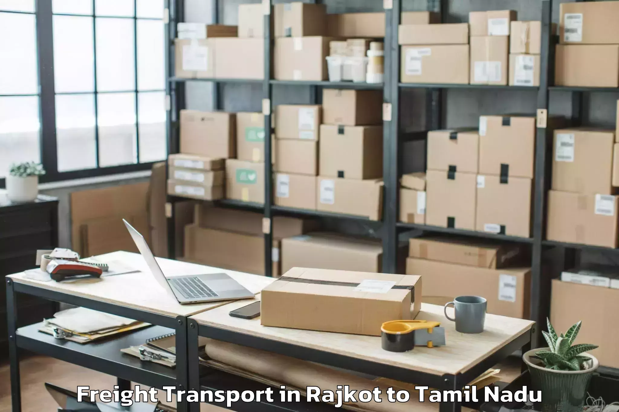 Book Rajkot to Nattarasankottai Freight Transport